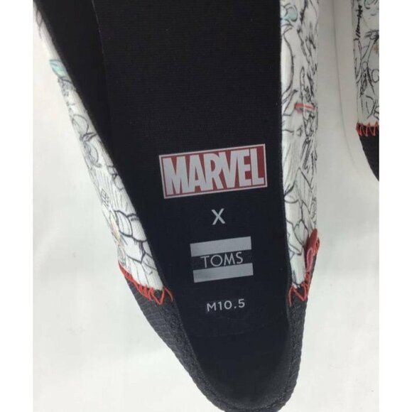 TOMS Marvel Concept Art Shoes Size 10.5 New - Picture 7 of 7